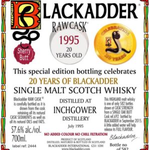 Inchgower 20yo – Blackadder Statement