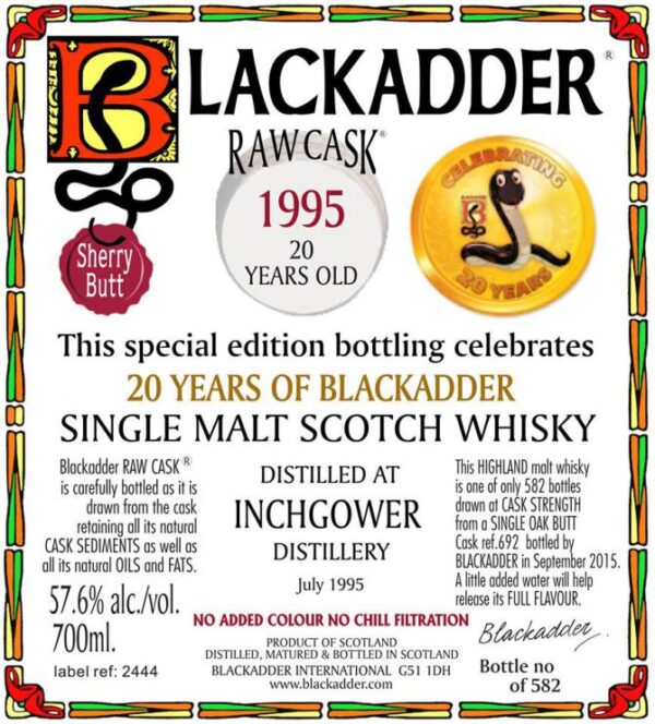 Inchgower 20yo - Blackadder Statement - Image 2